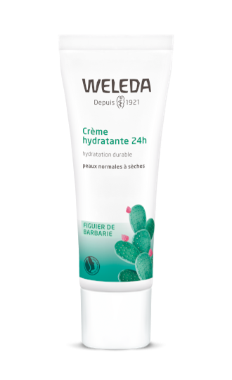 Test produit crème hydratante 24H Weleda