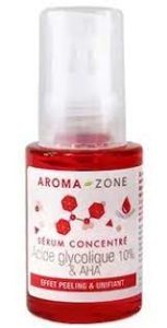 Test produit serum acide glycolique et AHA Aroma-zone
