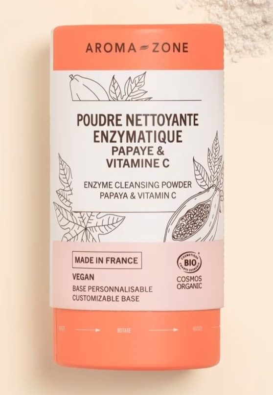 Poudre nettoyante enzymatique vitamine C papaye Aroma-zone