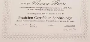 Sophrologue diplomée Aurore Roose